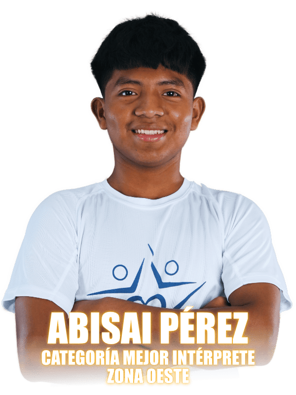 Finalista Mejor Int&eacute;rprete Zona Oeste - Abisai P&eacute;rez