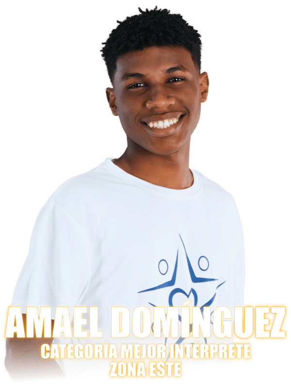 Finalista Mejor Int&eacute;rprete Zona Este - Amael Dominguez