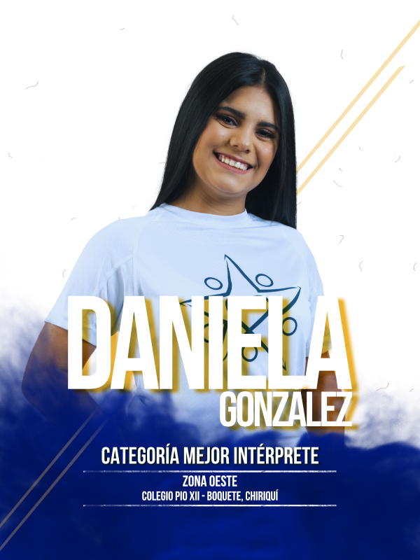 Daniela Gonzalez - Mejor Intérprete - Zona Oeste