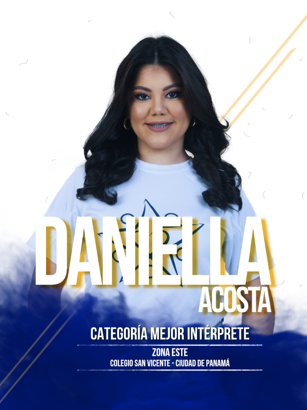 Daniella Acosta - Mejor Intérprete - Zona Este